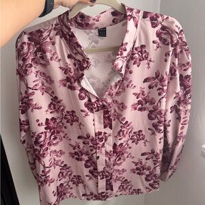 SHEIN Pink Floral Blouse